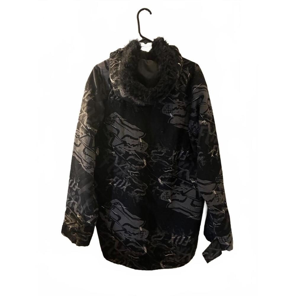 Fox Men's Black Patterned Outerwear Jacket Size L - image 1